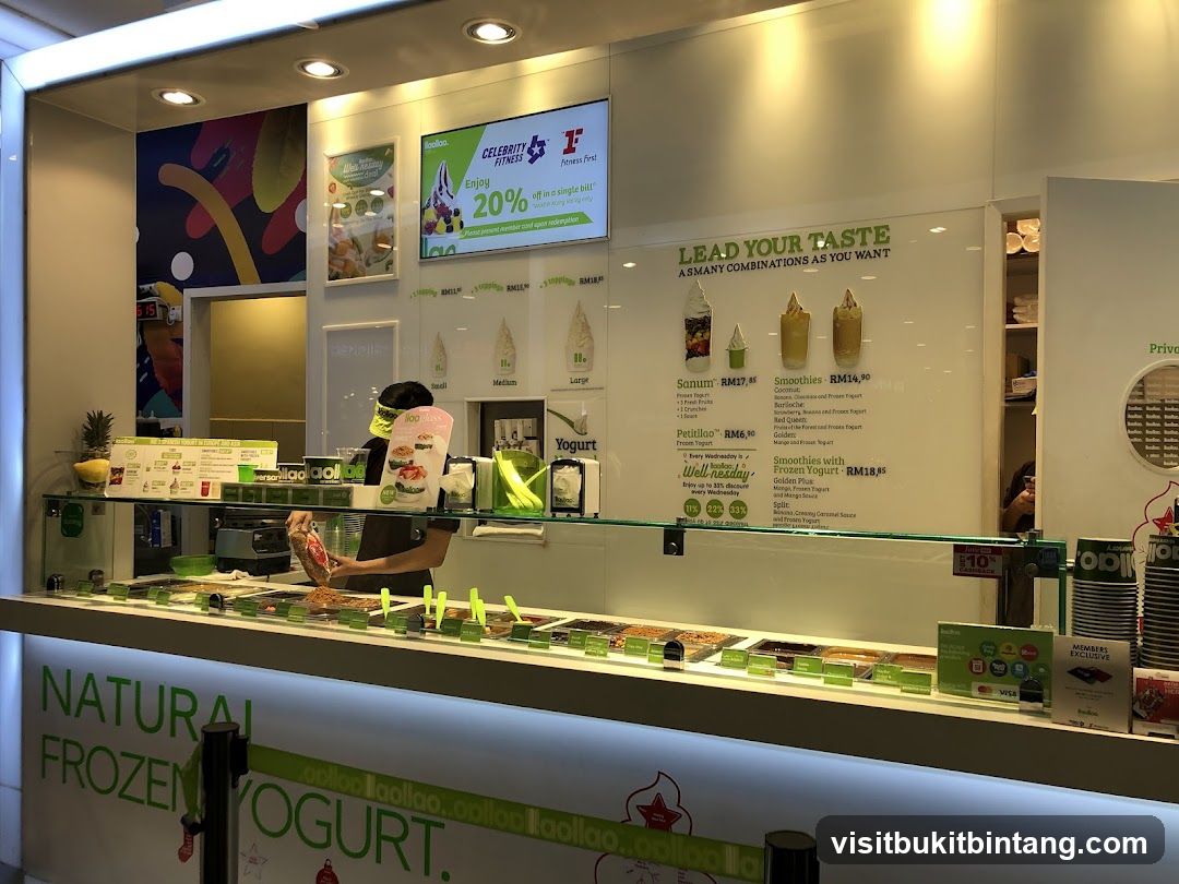 Frozen Yogurt Shop Counter