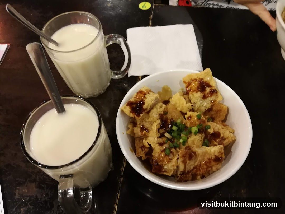 Fried Tofu with Soy Milk