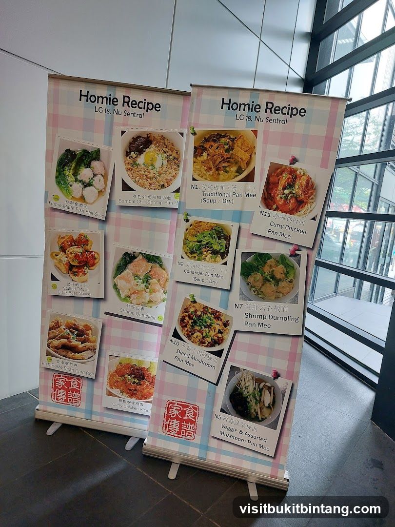 Homie Recipe Menu Banners