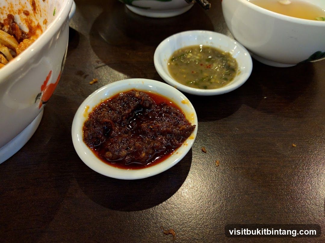 Condiments on a table