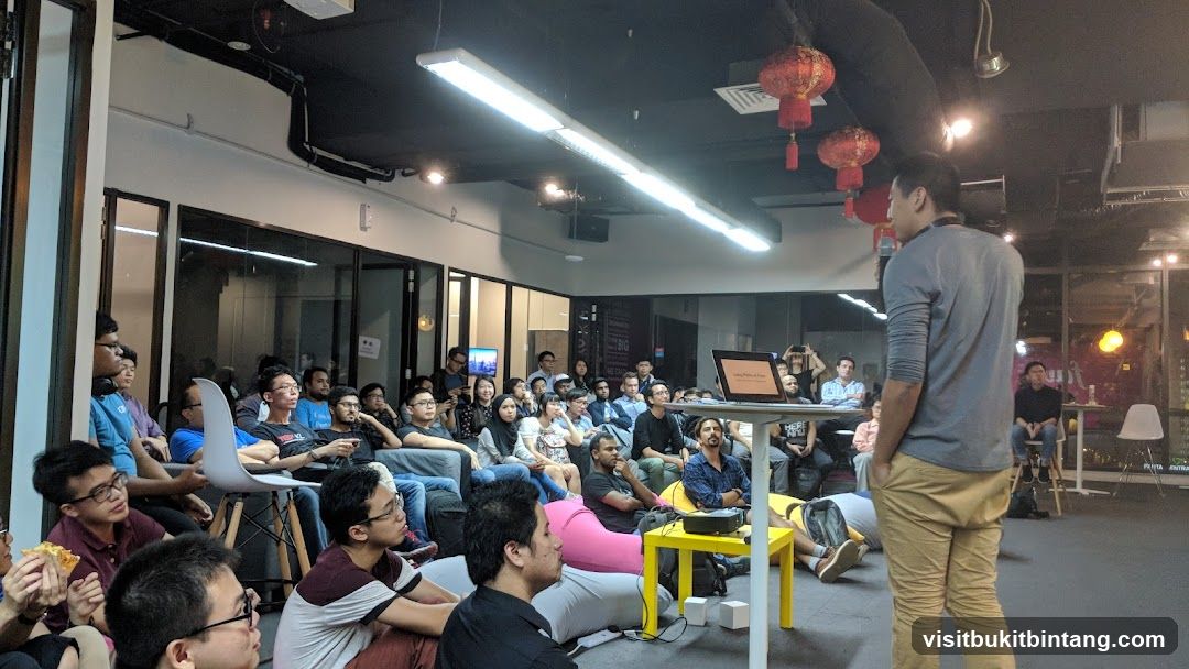 Presentation in a modern co-working space
