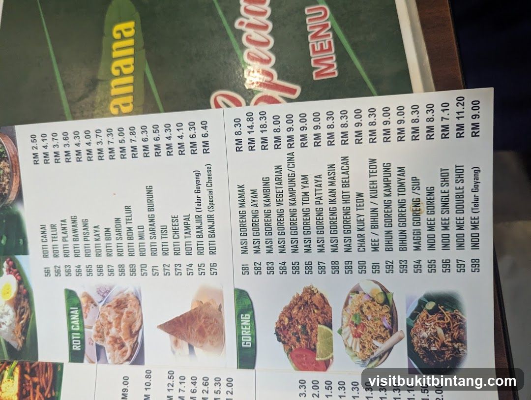 Special Menu