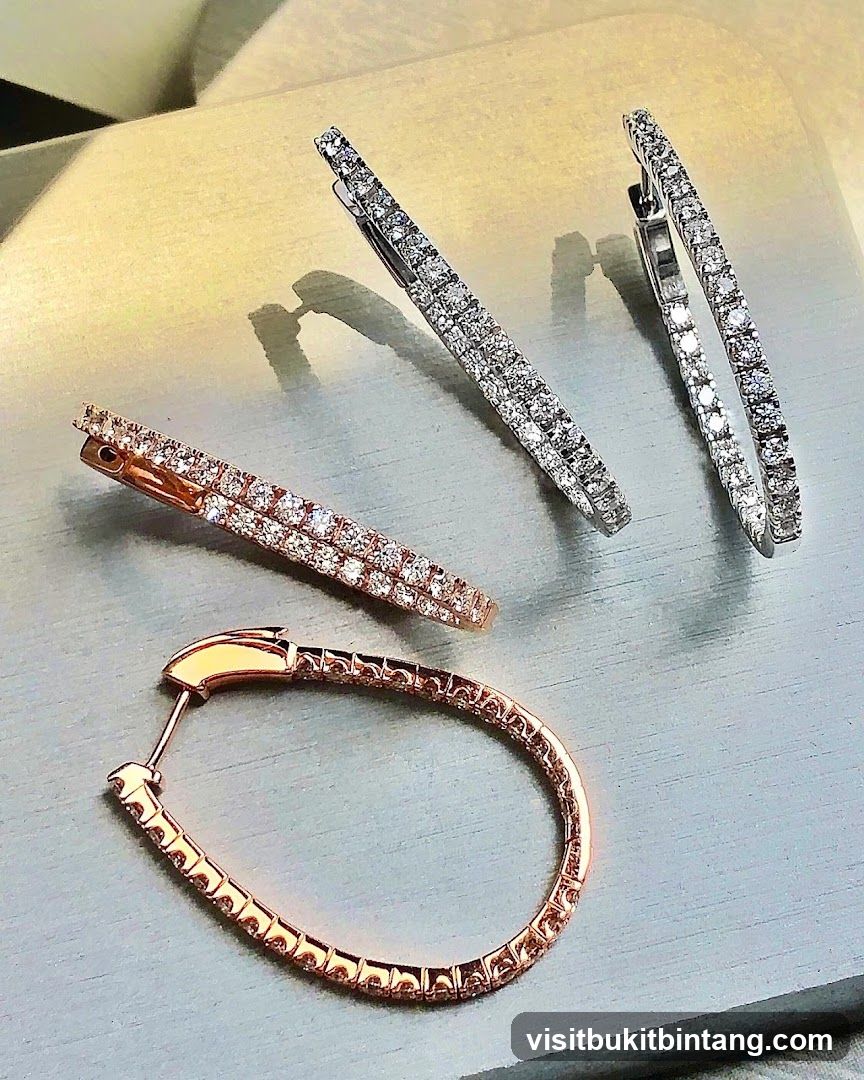 Diamond Hoop Earrings