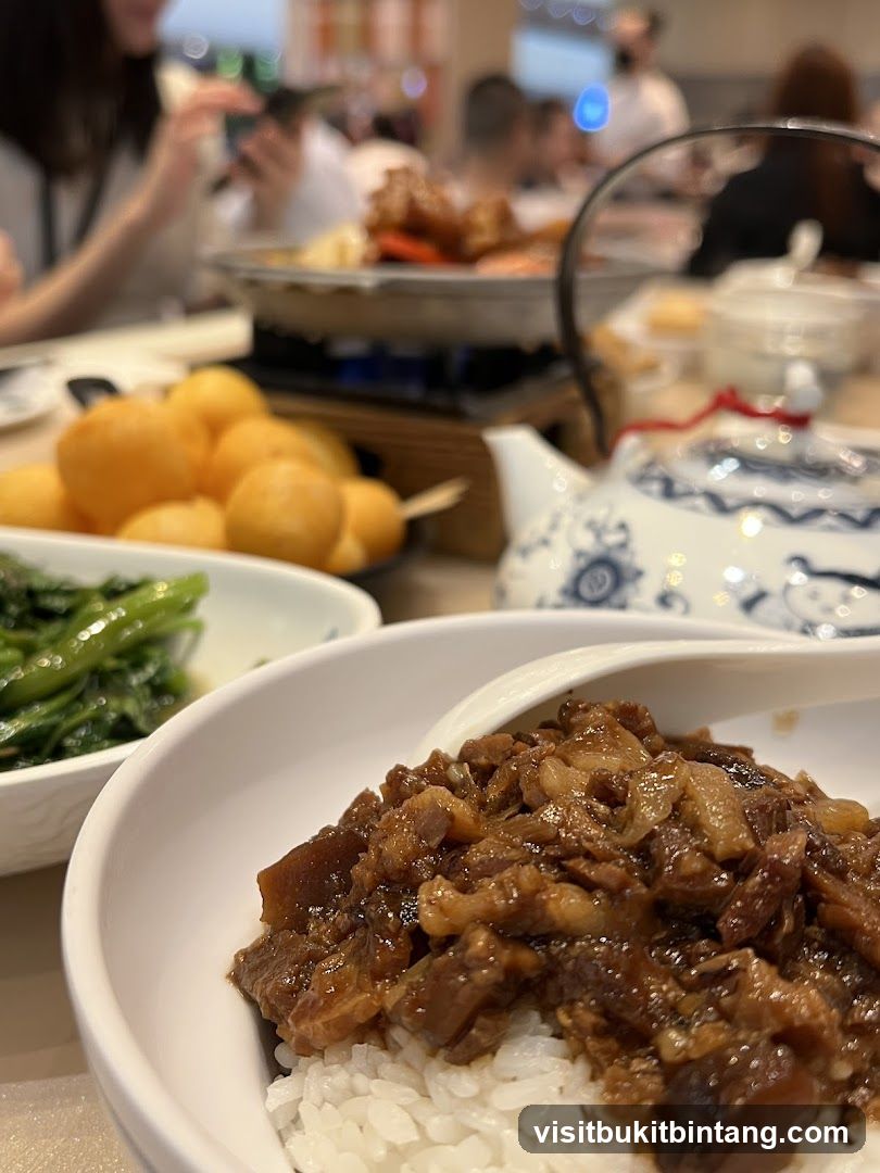 Braised Pork Rice with Side Dishes