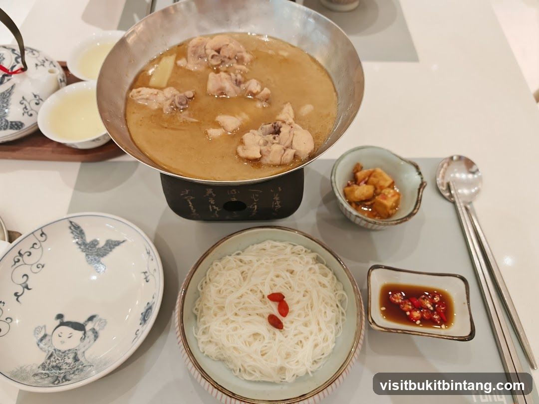 Chicken Hot Pot with Noodles