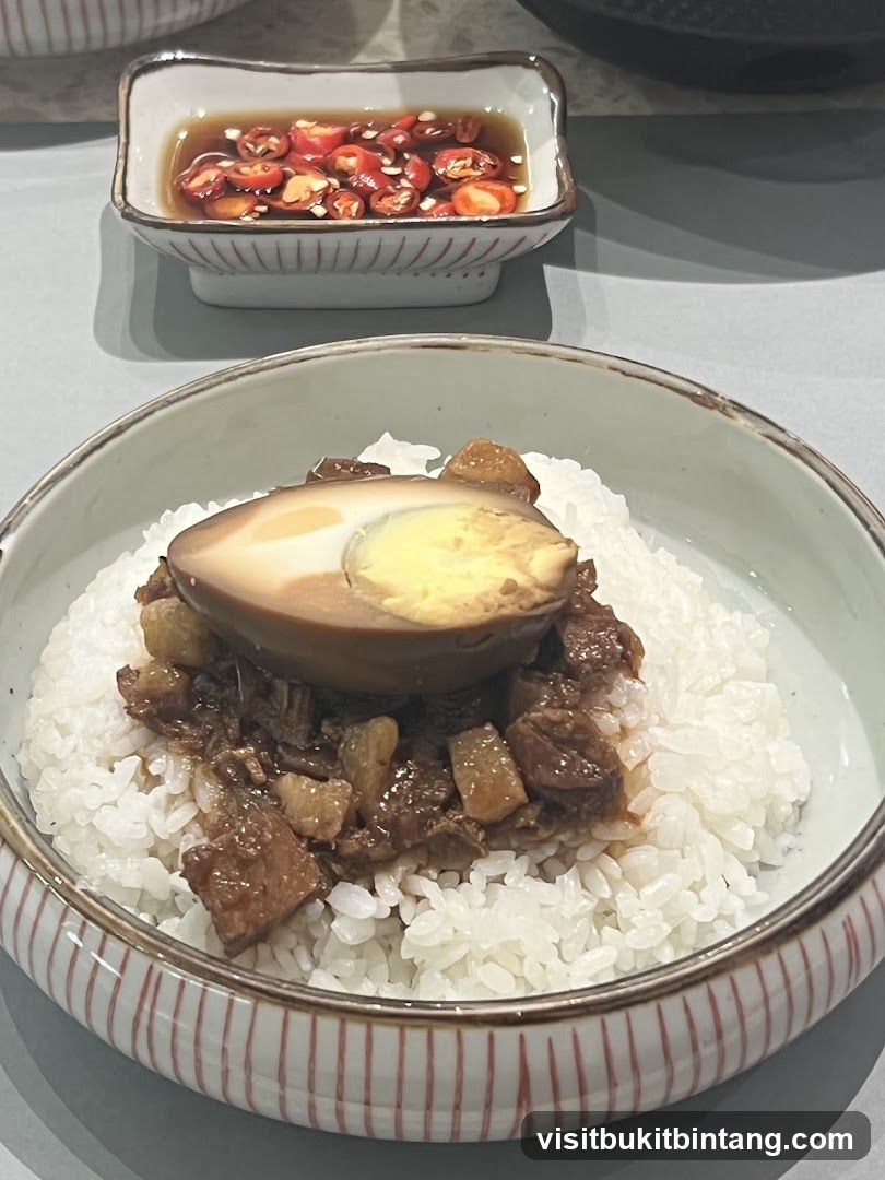 Braised Pork Rice with Egg