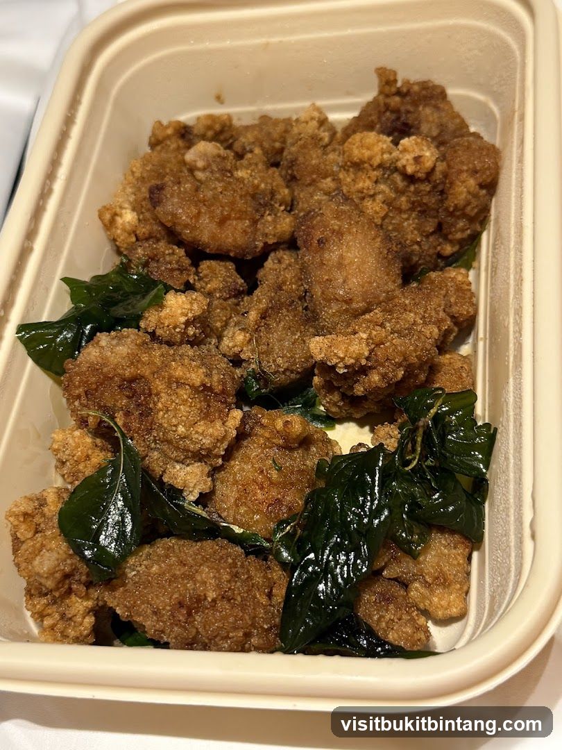 Fried Chicken Bites with Basil