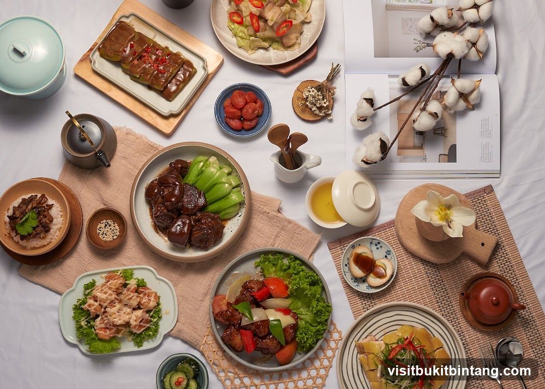 Table of Chinese Food Dishes