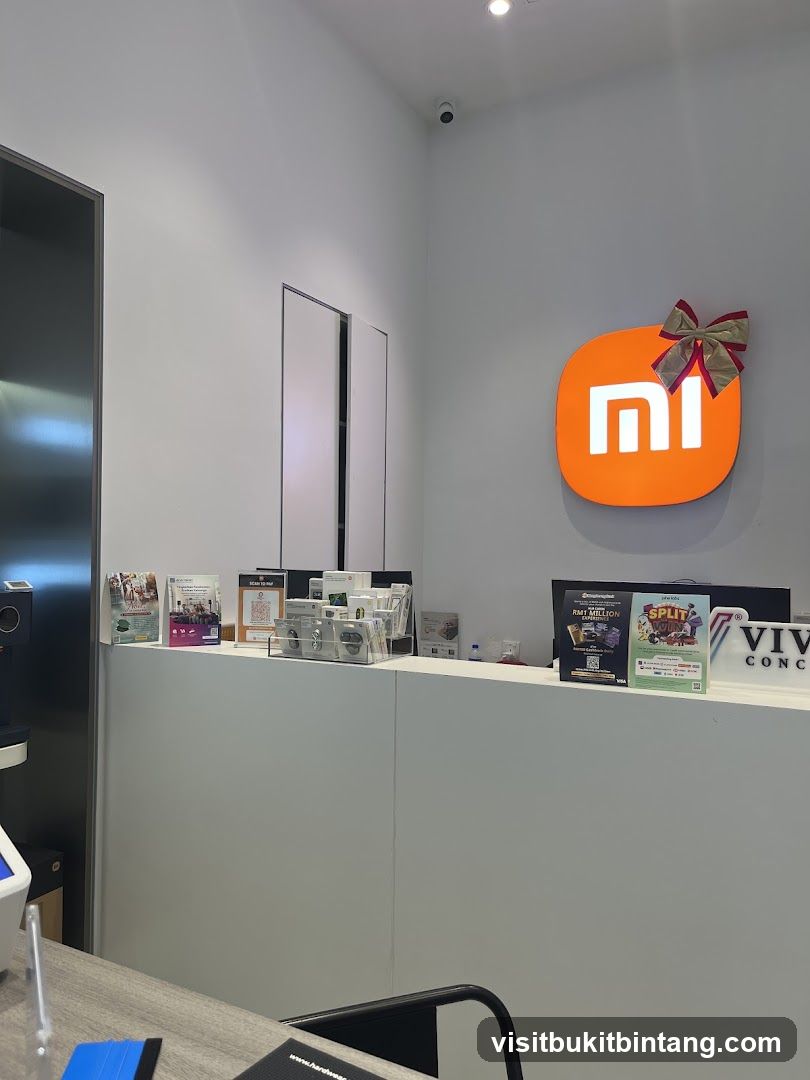 Store Interior with Xiaomi Logo