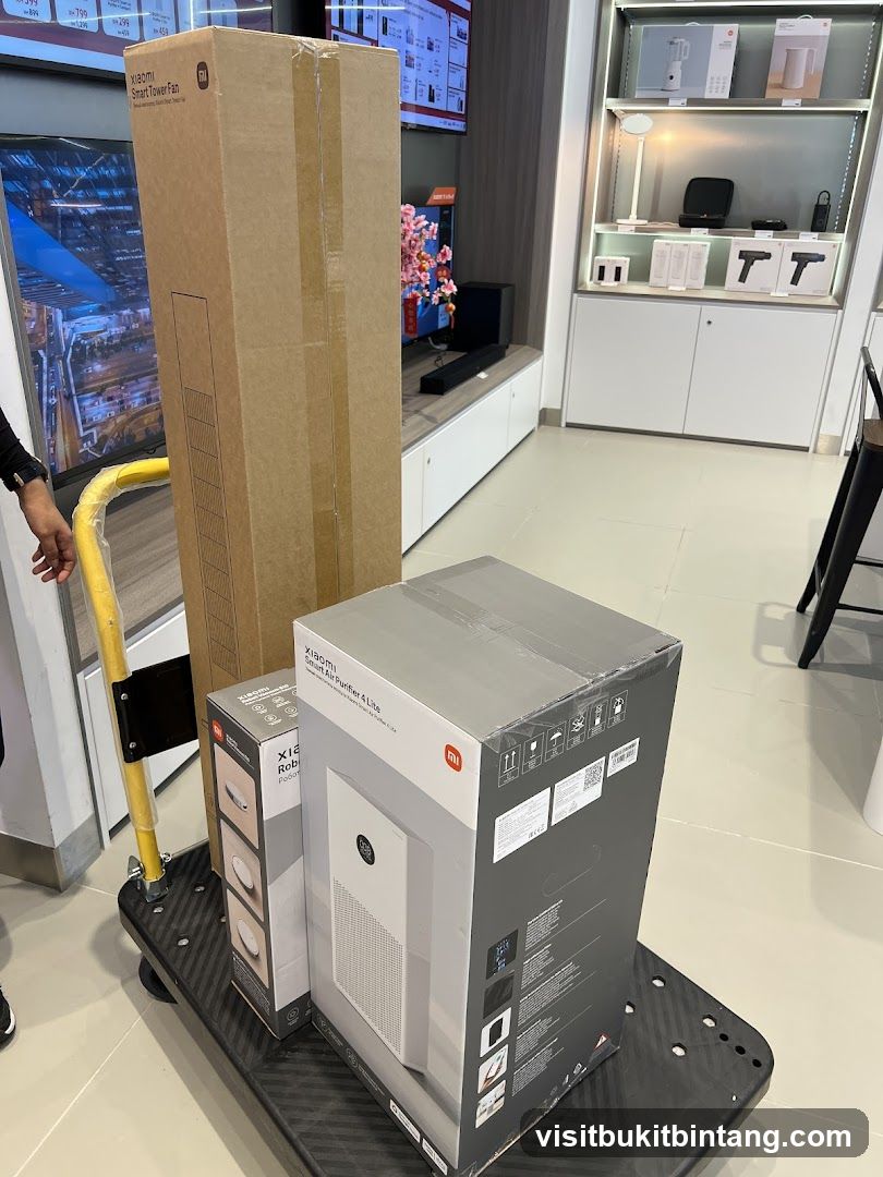 Xiaomi Products on a Cart