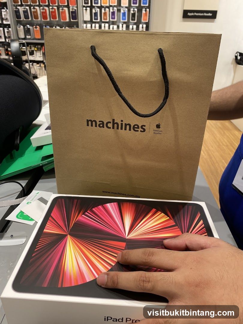 iPad Pro Box and Shopping Bag