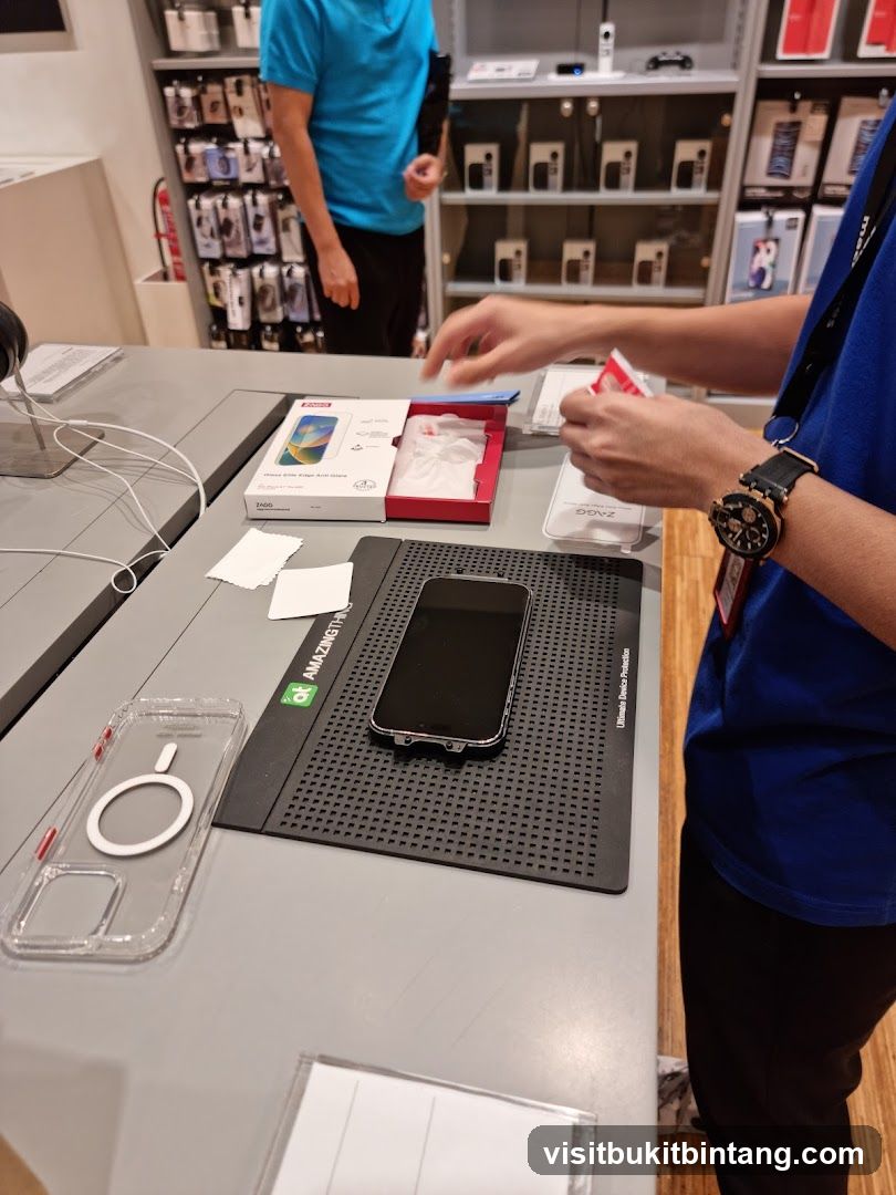 Applying a screen protector