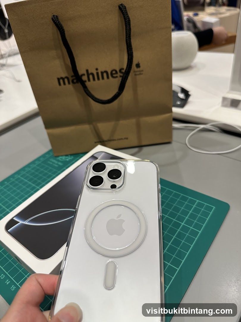 Apple iPhone and Shopping Bag