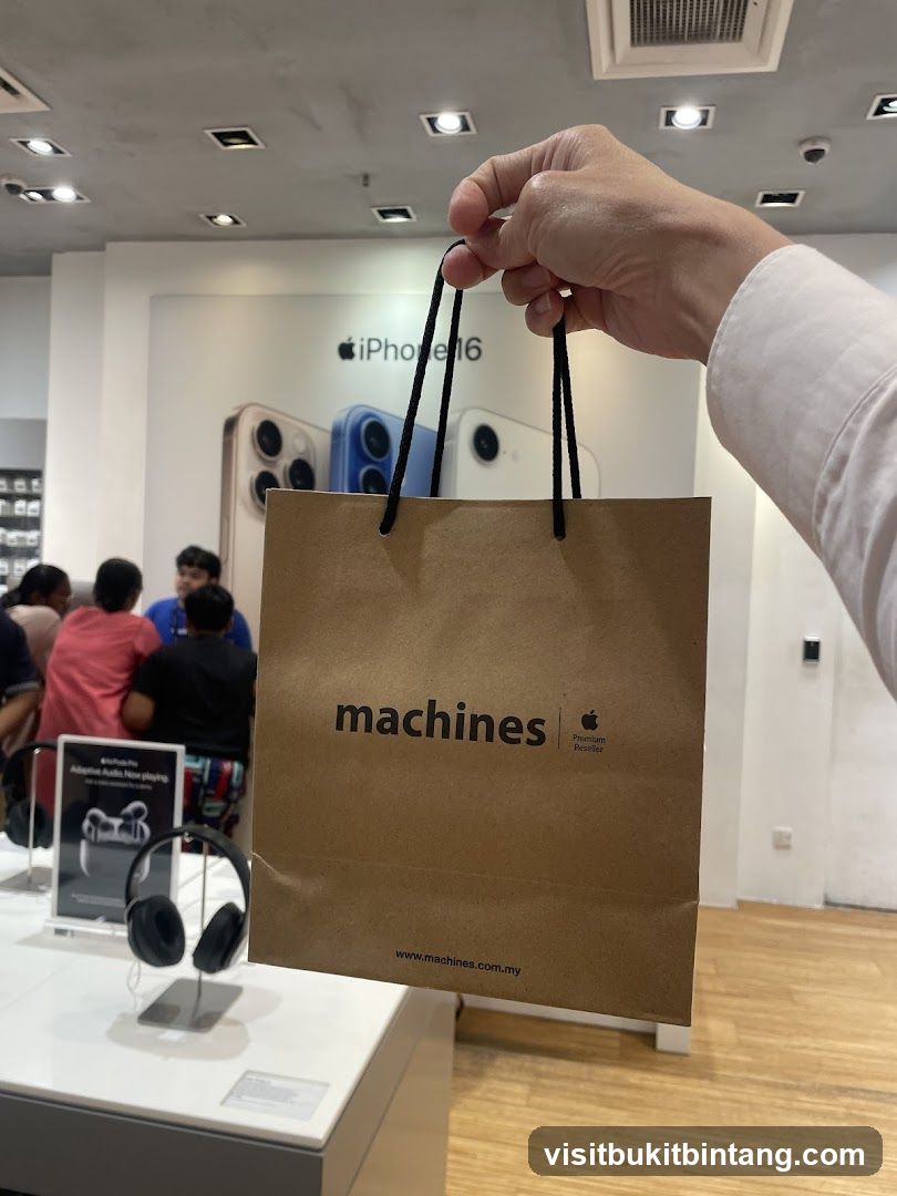 Shopping Bag with Apple Products