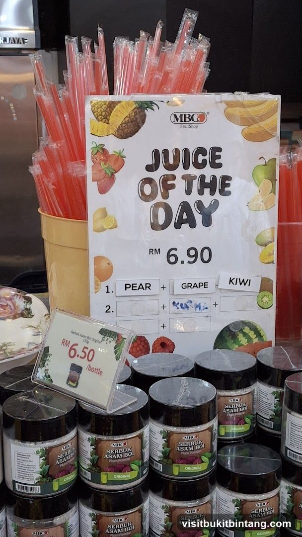 Juice of the Day Menu