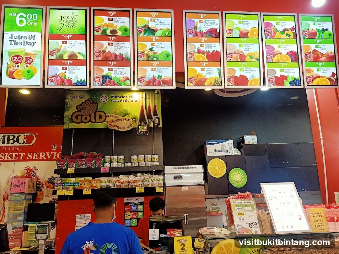 Fruit Shop Menu and Products