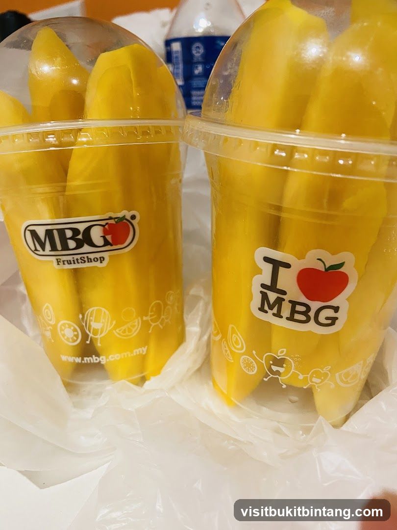 Mango Slices in Cups