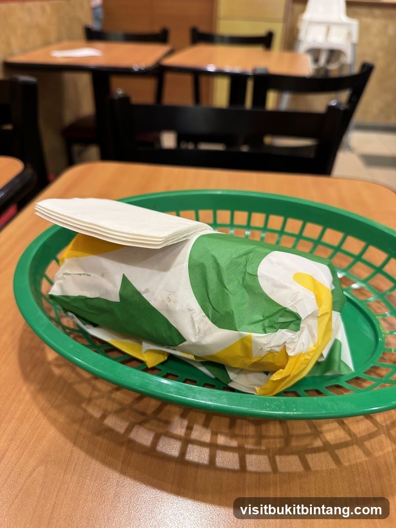 Sandwich in a basket