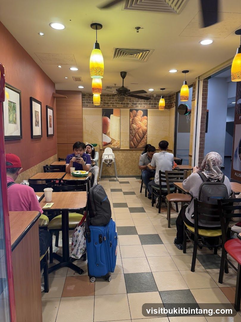 Interior of a Subway restaurant