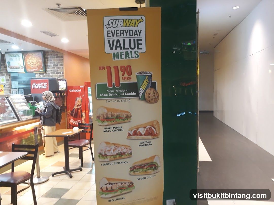 Subway Everyday Value Meals Poster