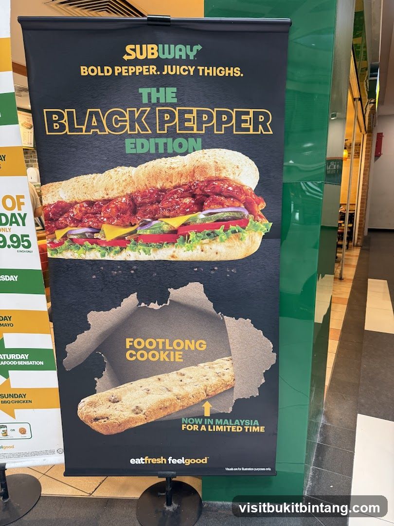 Subway Black Pepper Edition Promotion