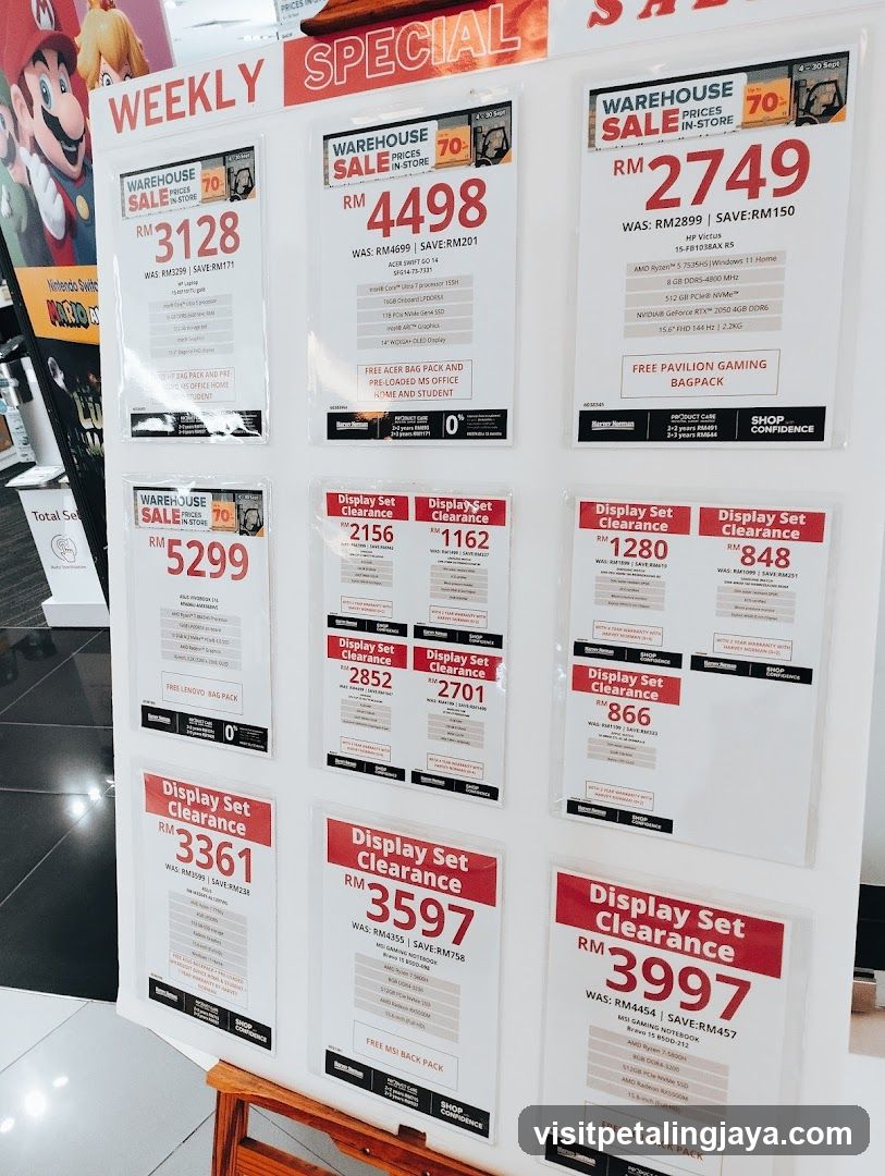 Warehouse Sale Price In Store Display Board