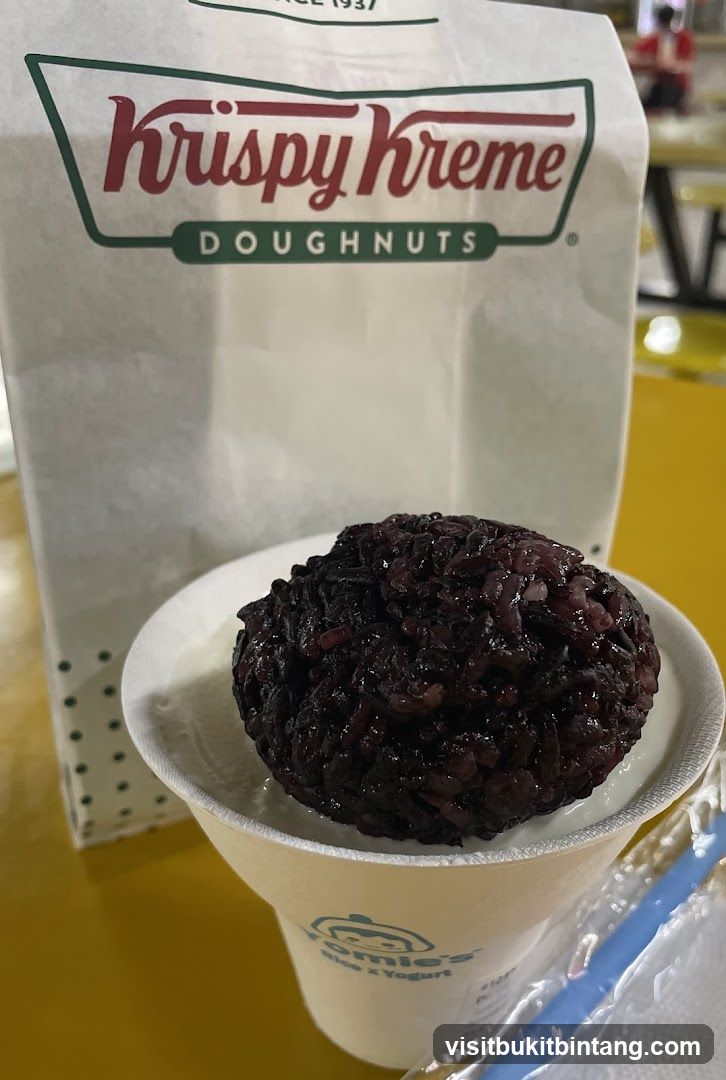 Krispy Kreme Doughnuts Bag with Rice and Yogurt
