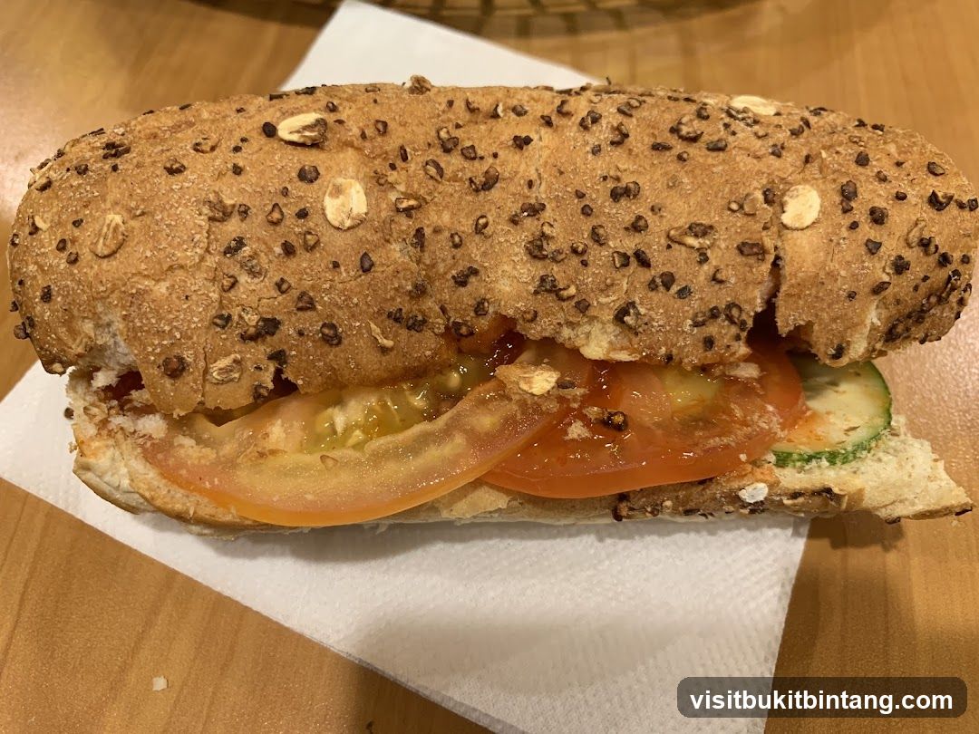 Sandwich with Tomato and Cucumber