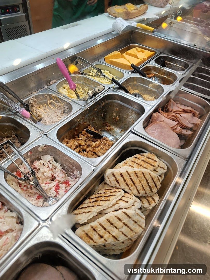 Sandwich Ingredients Display
