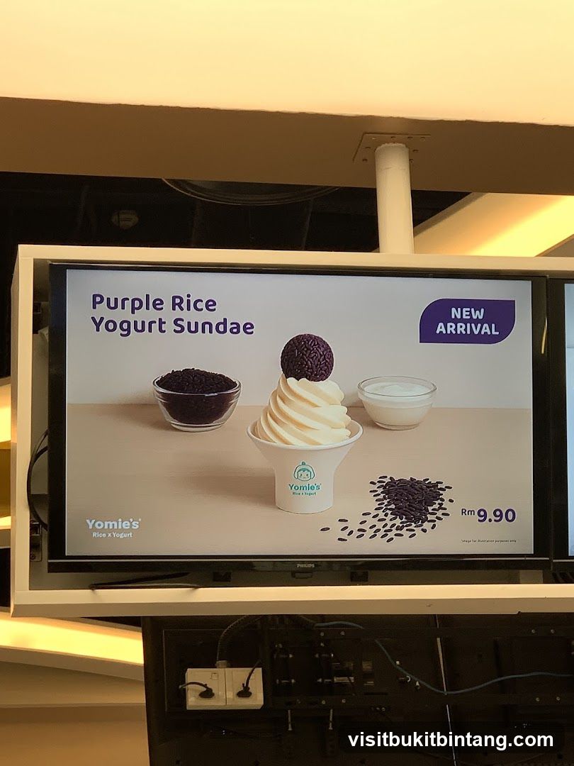 Purple Rice Yogurt Sundae Advertisement