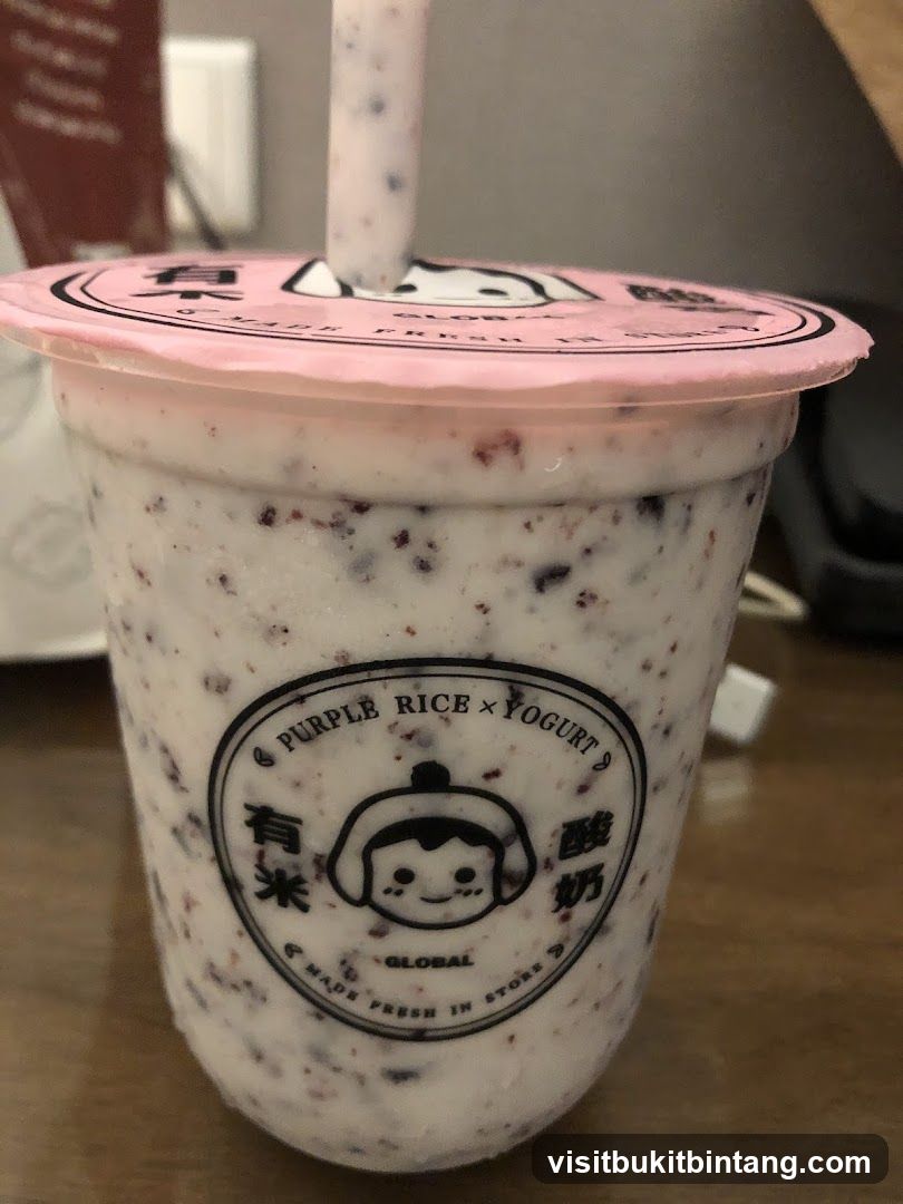 Purple Rice Yogurt Drink