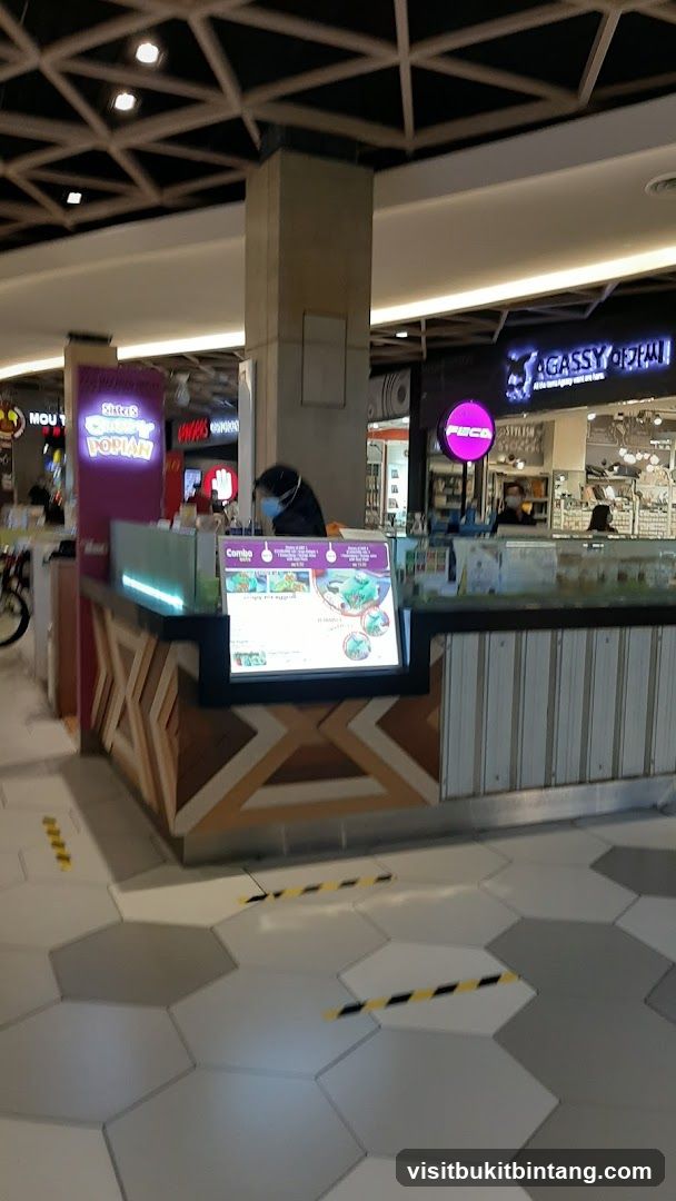 Food stall with menu