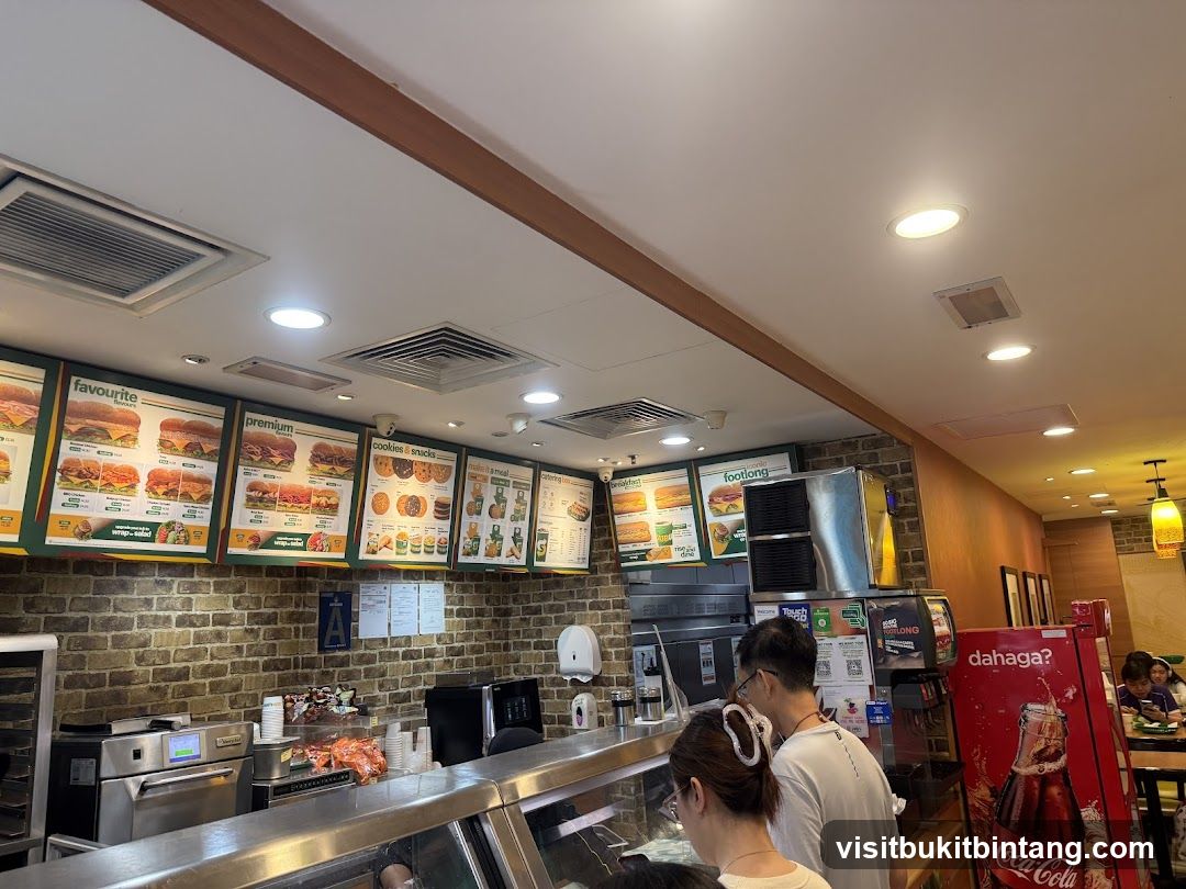 Subway Restaurant Interior