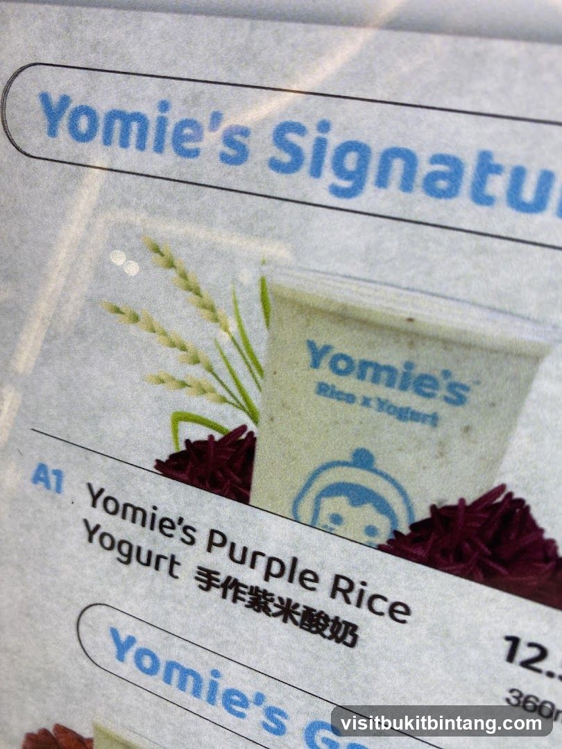Yomie's Signature Menu