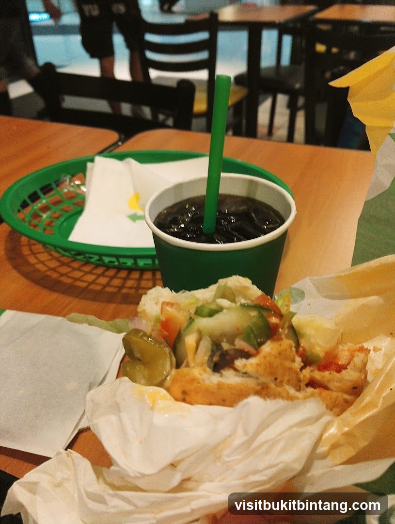 Subway Sandwich and Drink