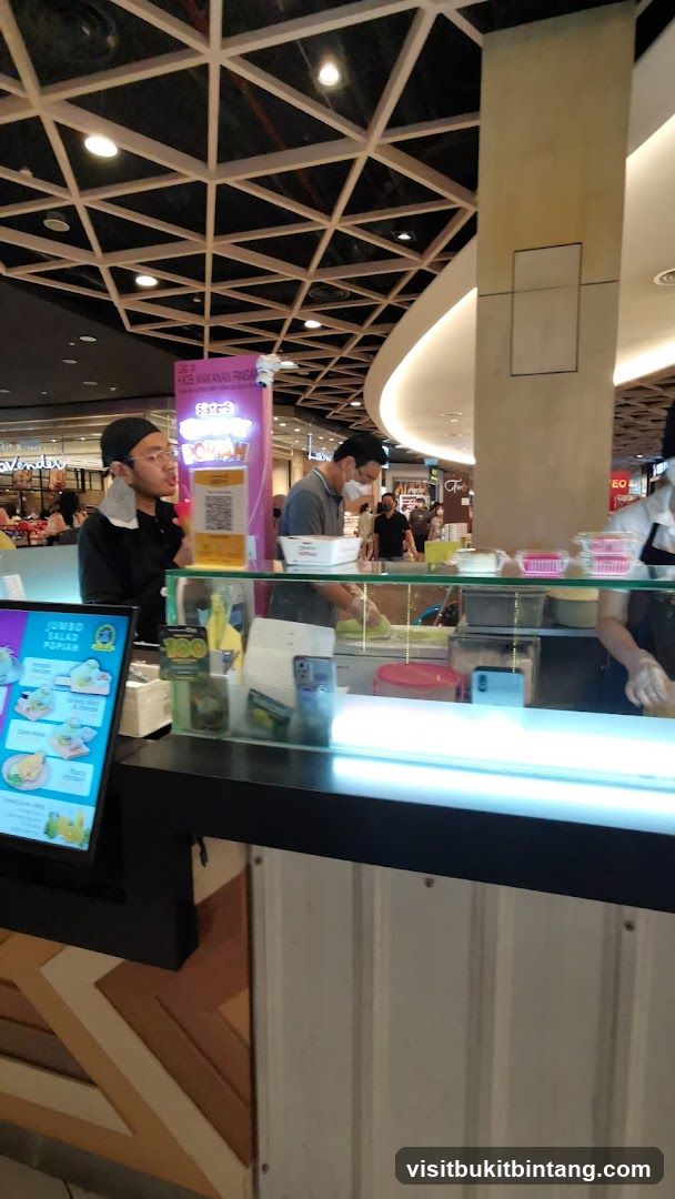 Food stall counter