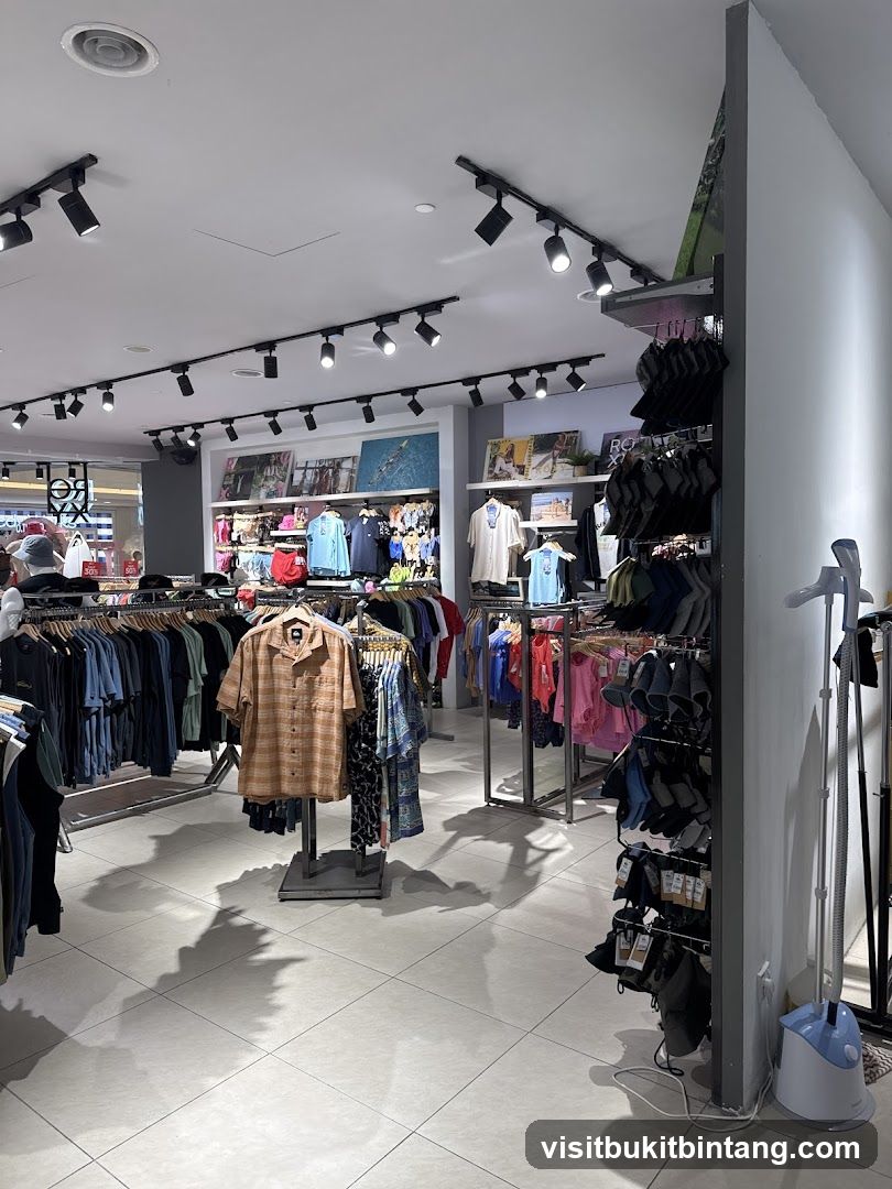 Clothing store interior