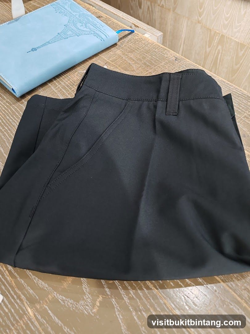 Black Pants and Notebook
