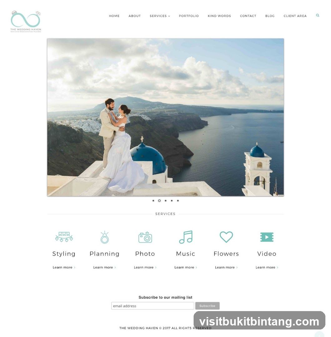 The Wedding Haven Website