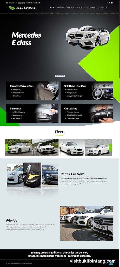 Unique Car Rental Website