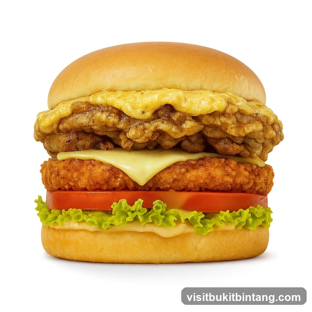 Double Chicken Burger with Cheese