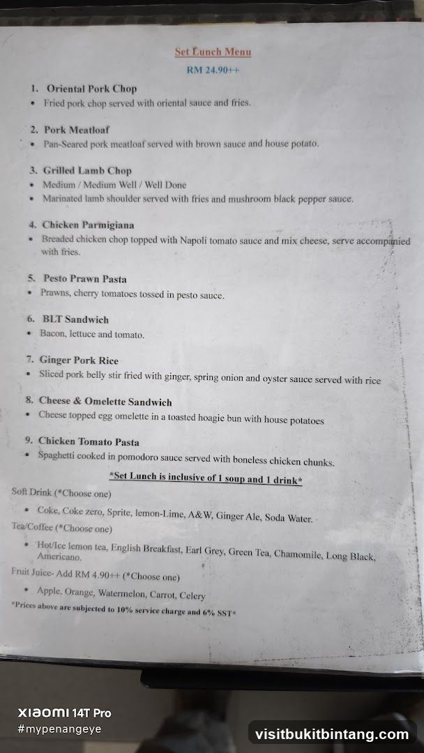 Set Lunch Menu
