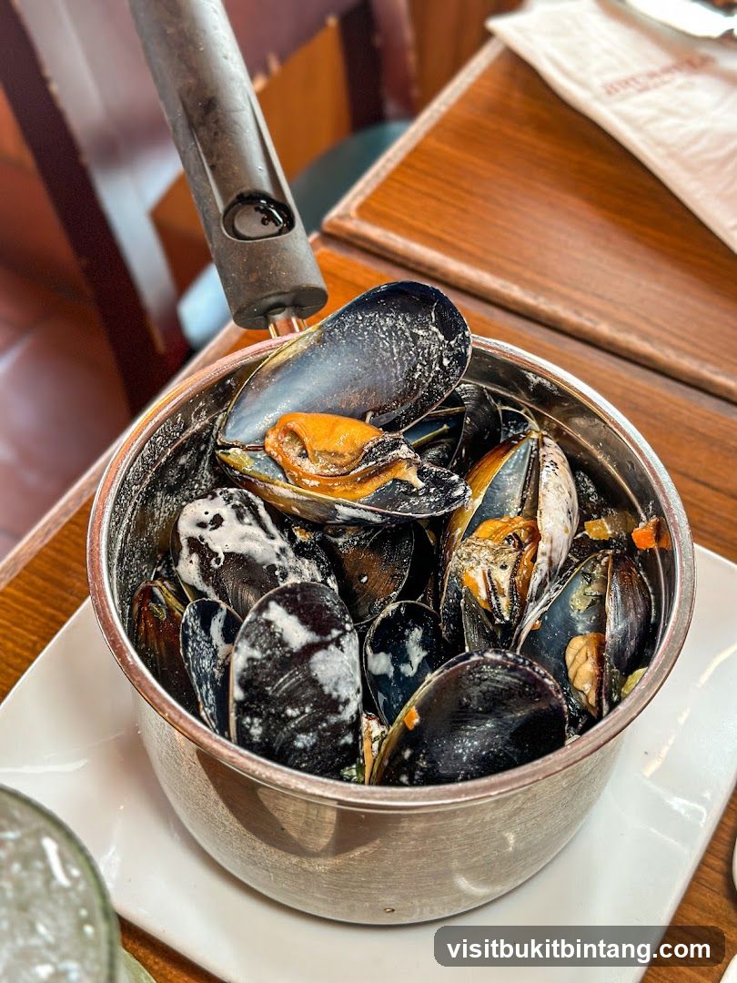 Steamed Mussels