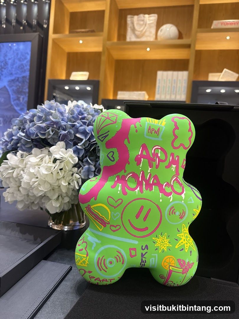 Decorated Bear Figurine