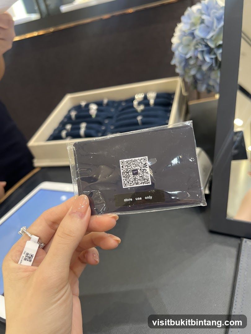 QR Code Card and Jewelry Display