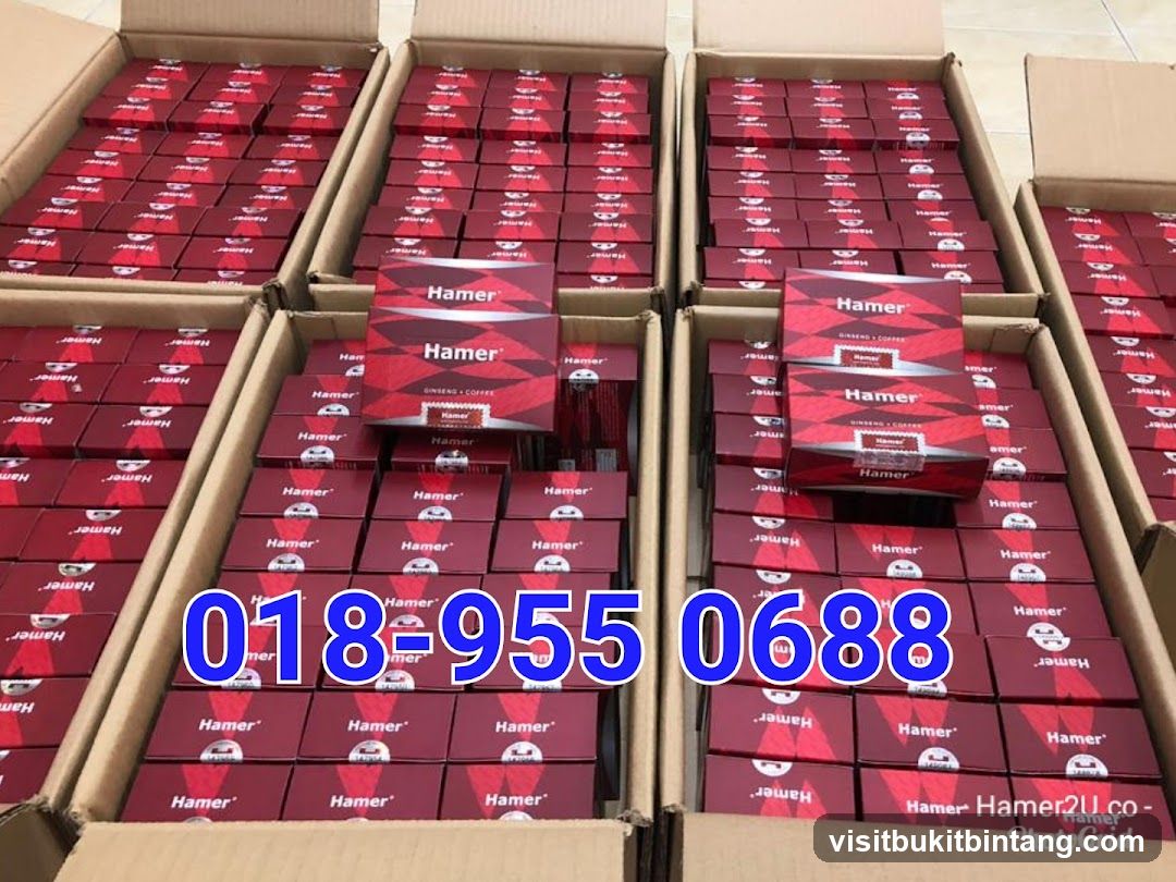 Boxes of Hamer Ginseng Coffee