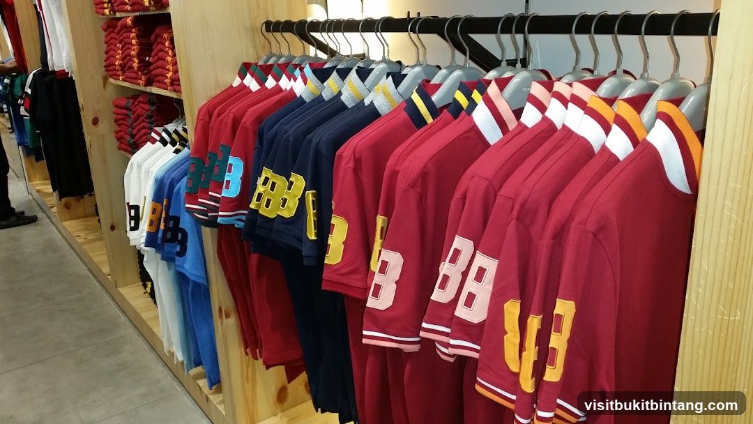 T-shirts on display