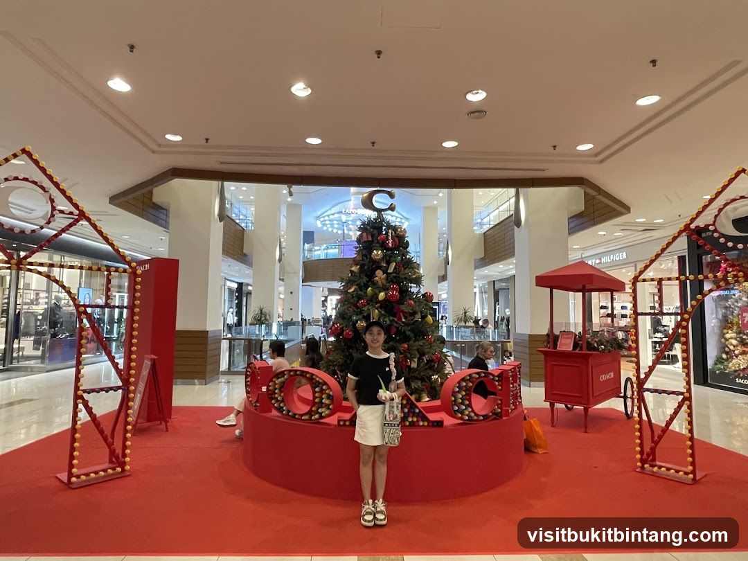 Christmas display in a mall