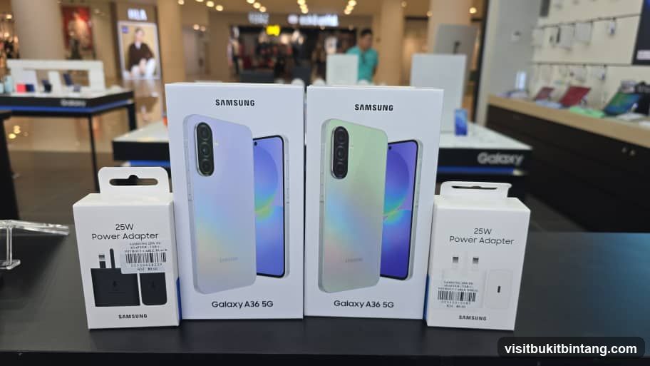 Samsung Galaxy A36 5G Phones and Power Adapters