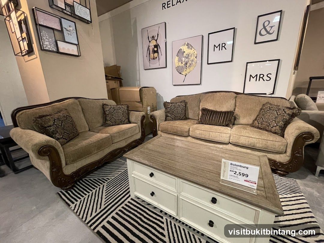 Living Room Furniture Display